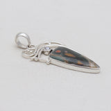 Ocean Jasper & Pearl Silver Pendants