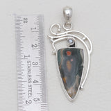 Ocean Jasper & Pearl Silver Pendants