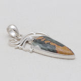 Ocean Jasper & Pearl Silver Pendants