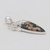 Ocean Jasper & Pearl Silver Pendants