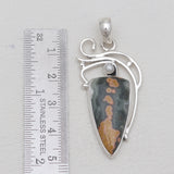 Ocean Jasper & Pearl Silver Pendants