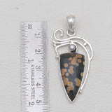 Ocean Jasper & Pearl Silver Pendants