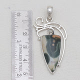 Ocean Jasper & Pearl Silver Pendants