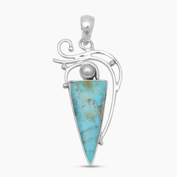 925 Sterling Silver Boulder Turquoise Pendants