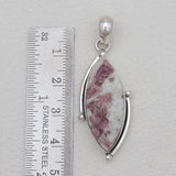 Pink Tourmaline Quartz Silver Pendants