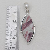 Pink Tourmaline Quartz Silver Pendants
