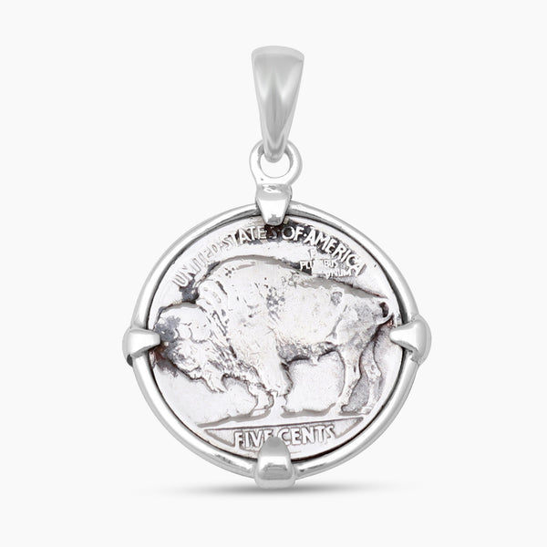 Vintage U.S. Five Cents Buffalo Coin Pendants