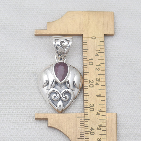 925 Sterling Silver Ruby Pendants