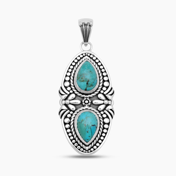 Boulder Turquoise Silver Pendant Sets