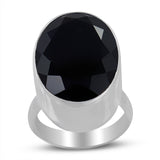 925 Sterling Silver Black Onyx Ring