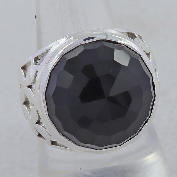 Black Onyx Silver Rings
