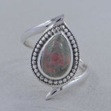 925 Sterling Silver Rhodonite Rings