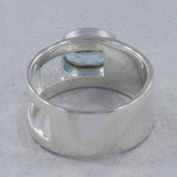 925 Sterling Silver Blue Topaz Ring