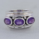 Amethyst Silver Ring