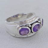 Amethyst Silver Ring
