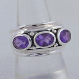Amethyst Silver Ring