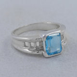 925 Silver Amethyst Designer Ring