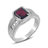 925 Silver Amethyst Designer Ring
