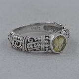 925 Sterling Silver Garnet Ring