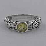 925 Sterling Silver Garnet Ring