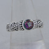 925 Sterling Silver Garnet Ring