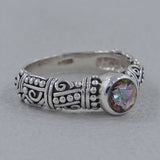 925 Sterling Silver Garnet Ring