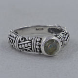 925 Sterling Silver Garnet Ring