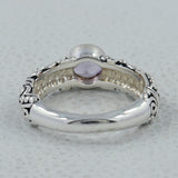 925 Sterling Silver Garnet Ring