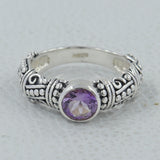 925 Sterling Silver Garnet Ring