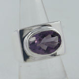 925 Sterling Silver Citrine Men's Ring