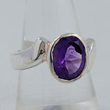 925 Sterling Silver Amethyst Ring