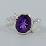 925 Sterling Silver Amethyst Ring