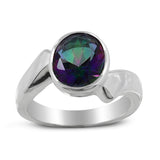 925 Sterling Silver Amethyst Ring