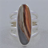 Natural Tiger Eye Silver Ring