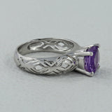 925 Sterling Silver Amethyst Ring