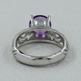 925 Sterling Silver Amethyst Ring