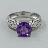 925 Sterling Silver Amethyst Ring