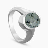 Natural Citrine Silver Rings