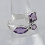 925 Sterling Silver Garnet Ring