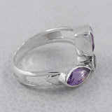 925 Sterling Silver Garnet Ring