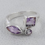 925 Sterling Silver Garnet Ring