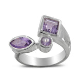 925 Sterling Silver Garnet Ring