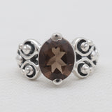 Natural Black Onyx Silver Rings