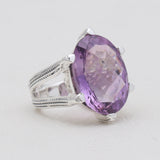 925 Sterling Silver Amethyst Rings
