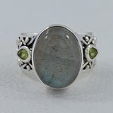 925 Sterling Silver Labradorite Ring