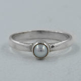 South Sea Pearl Sterling Silver Rings