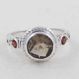 Smoky Quartz Sterling Silver Ring
