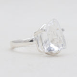 Crystal Silver Rings