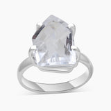 Crystal Silver Rings