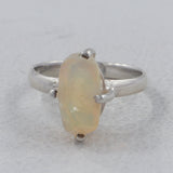 925 Sterling Silver Ethiopian Opal Ring